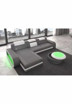 SOFA DREAMS Ecksofa Leder Berlin Grau-weiß 7 SOFA DREAMS Ecksofa Leder Berlin Grau-weiß -Wohn-esszimmer Verkäufe unnamed file 313