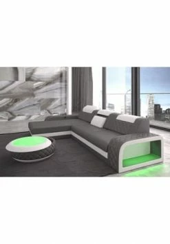 SOFA DREAMS Ecksofa Leder Berlin Grau-weiß 8 SOFA DREAMS Ecksofa Leder Berlin Grau-weiß -Wohn-esszimmer Verkäufe unnamed file 314