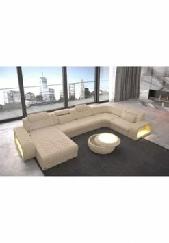 SOFA DREAMS Wohnlandschaft Leder Berlin Beige 8 SOFA DREAMS Wohnlandschaft Leder Berlin Beige -Wohn-esszimmer Verkäufe unnamed file 334
