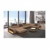 SOFA DREAMS Wohnlandschaft Leder Berlin Beige-braun