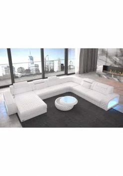 SOFA DREAMS XXL Wohnlandschaft Leder Berlin Weiß 6 SOFA DREAMS XXL Wohnlandschaft Leder Berlin Weiß -Wohn-esszimmer Verkäufe unnamed file 364
