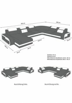 SOFA DREAMS XXL Wohnlandschaft Leder Berlin Beige-weiß 7 SOFA DREAMS XXL Wohnlandschaft Leder Berlin Beige-weiß -Wohn-esszimmer Verkäufe unnamed file 373