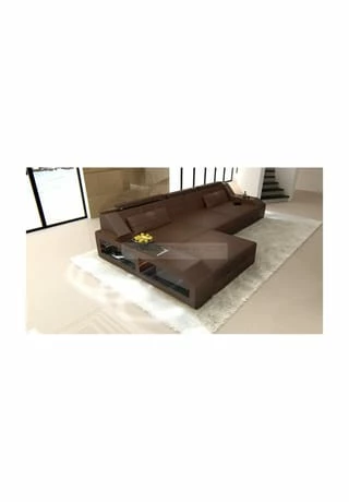 SOFA DREAMS Ecksofa Leder Arezzo Braun 1 SOFA DREAMS Ecksofa Leder Arezzo Braun