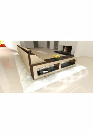 SOFA DREAMS Ecksofa Leder Arezzo Sandbeige-braun 5 SOFA DREAMS Ecksofa Leder Arezzo Sandbeige-braun – Bild 5