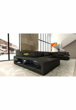 SOFA DREAMS Wohnlandschaft Leder Arezzo Schwarz 7 SOFA DREAMS Wohnlandschaft Leder Arezzo Schwarz -Wohn-esszimmer Verkäufe unnamed file 395