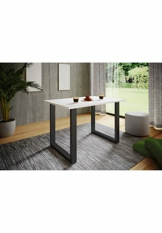 VCM. - My Home Premium Holz Esstisch Küchentisch Speisetisch Tisch Xona U Schwarz 2 VCM. - My Home Premium Holz Esstisch Küchentisch Speisetisch Tisch Xona U Schwarz – Bild 2