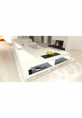 SOFA DREAMS Wohnlandschaft Leder Arezzo Weiß 5 SOFA DREAMS Wohnlandschaft Leder Arezzo Weiß – Bild 5