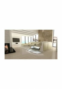 SOFA DREAMS Wohnlandschaft Leder Arezzo Beige-weiß