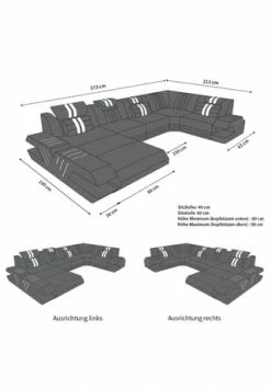 SOFA DREAMS Wohnlandschaft Leder Venedig Schwarz-pink 13 SOFA DREAMS Wohnlandschaft Leder Venedig Schwarz-pink -Wohn-esszimmer Verkäufe unnamed file 428