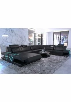 SOFA DREAMS XXL Wohnlandschaft Leder Venedig Schwarz 8 SOFA DREAMS XXL Wohnlandschaft Leder Venedig Schwarz -Wohn-esszimmer Verkäufe unnamed file 432