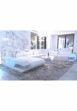 SOFA DREAMS XXL Wohnlandschaft Leder Venedig Weiß 8 SOFA DREAMS XXL Wohnlandschaft Leder Venedig Weiß -Wohn-esszimmer Verkäufe unnamed file 437