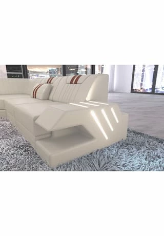 SOFA DREAMS XXL Wohnlandschaft Leder Venedig Beige-braun 4 SOFA DREAMS XXL Wohnlandschaft Leder Venedig Beige-braun – Bild 4