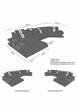 SOFA DREAMS Wohnlandschaft Leder Venedig C Schwarz-weiß 9 SOFA DREAMS Wohnlandschaft Leder Venedig C Schwarz-weiß -Wohn-esszimmer Verkäufe unnamed file 458