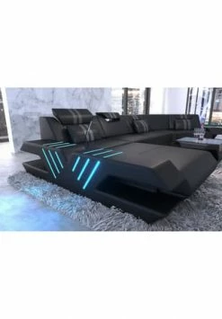 SOFA DREAMS Wohnlandschaft Leder Venedig C Schwarz-grau 7 SOFA DREAMS Wohnlandschaft Leder Venedig C Schwarz-grau -Wohn-esszimmer Verkäufe unnamed file 461