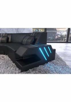 SOFA DREAMS Wohnlandschaft Leder Venedig C Schwarz-grau 8 SOFA DREAMS Wohnlandschaft Leder Venedig C Schwarz-grau -Wohn-esszimmer Verkäufe unnamed file 462