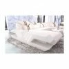 SOFA DREAMS Wohnlandschaft Leder Venedig C Weiss-sandbeige