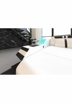 SOFA DREAMS Ecksofa Leder Ravenna Weiß-schwarz -Wohn-esszimmer Verkäufe unnamed file 499