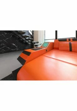 SOFA DREAMS Ecksofa Leder Ravenna Orange-schwarz 8 SOFA DREAMS Ecksofa Leder Ravenna Orange-schwarz -Wohn-esszimmer Verkäufe unnamed file 514