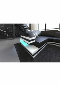 SOFA DREAMS Wohnlandschaft Leder Ravenna Schwarz-weiß 9 SOFA DREAMS Wohnlandschaft Leder Ravenna Schwarz-weiß -Wohn-esszimmer Verkäufe unnamed file 524