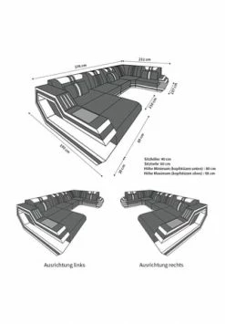 SOFA DREAMS Wohnlandschaft Leder Ravenna Schwarz-weiß 11 SOFA DREAMS Wohnlandschaft Leder Ravenna Schwarz-weiß -Wohn-esszimmer Verkäufe unnamed file 526