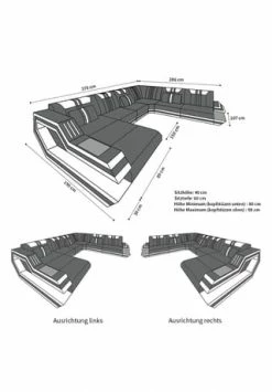 SOFA DREAMS XXL Wohnlandschaft Leder Ravenna Schwarz 10 SOFA DREAMS XXL Wohnlandschaft Leder Ravenna Schwarz -Wohn-esszimmer Verkäufe unnamed file 549