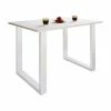 VCM. - My Home Premium Holz Esstisch Küchentisch Speisetisch Tisch Xona U Weiß