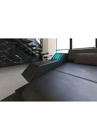 SOFA DREAMS XXL Wohnlandschaft Leder Ravenna Schwarz 6 SOFA DREAMS XXL Wohnlandschaft Leder Ravenna Schwarz – Bild 6