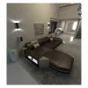 SOFA DREAMS Ecksofa Leder Prato Braun-sandbeige