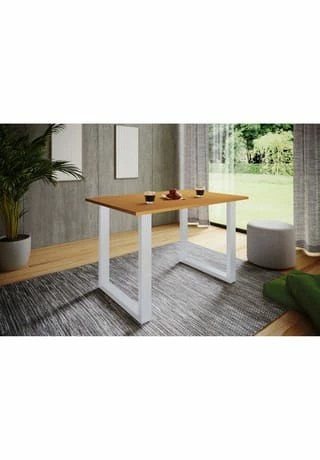 VCM. - My Home Premium Holz Esstisch Küchentisch Speisetisch Tisch Xona U Weiß 2 VCM. - My Home Premium Holz Esstisch Küchentisch Speisetisch Tisch Xona U Weiß – Bild 2