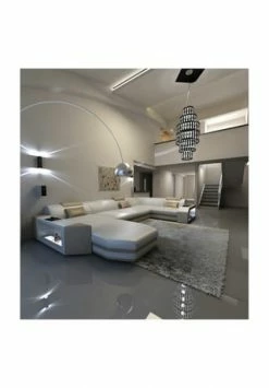 SOFA DREAMS Wohnlandschaft Leder Presto Weiss-sandbeige