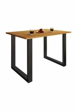 VCM. - My Home Premium Holz Esstisch Küchentisch Speisetisch Tisch Xona U Schwarz