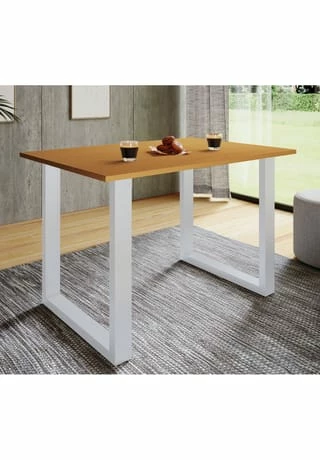 VCM. - My Home Premium Holz Esstisch Küchentisch Speisetisch Tisch Xona U Weiß 3 VCM. - My Home Premium Holz Esstisch Küchentisch Speisetisch Tisch Xona U Weiß – Bild 3