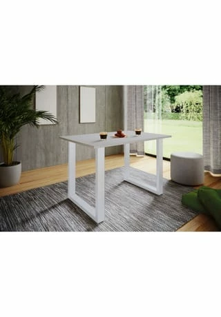 VCM. - My Home Premium Holz Esstisch Küchentisch Speisetisch Tisch Xona U Weiß 2 VCM. - My Home Premium Holz Esstisch Küchentisch Speisetisch Tisch Xona U Weiß – Bild 2