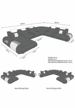 SOFA DREAMS XXL Wohnlandschaft Leder Rimini Weiß-schwarz 13 SOFA DREAMS XXL Wohnlandschaft Leder Rimini Weiß-schwarz -Wohn-esszimmer Verkäufe unnamed file 653