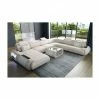 SOFA DREAMS XXL Wohnlandschaft Leder Rimini Beige-weiß