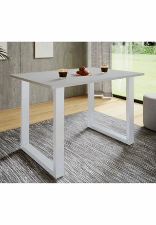 VCM. - My Home Premium Holz Esstisch Küchentisch Speisetisch Tisch Xona U Weiß 3 VCM. - My Home Premium Holz Esstisch Küchentisch Speisetisch Tisch Xona U Weiß – Bild 3