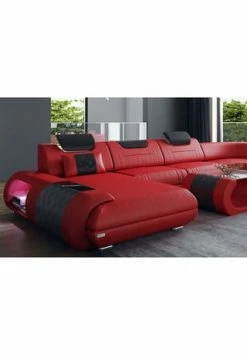 SOFA DREAMS XXL Wohnlandschaft Leder Rimini Rot-schwarz 9 SOFA DREAMS XXL Wohnlandschaft Leder Rimini Rot-schwarz -Wohn-esszimmer Verkäufe unnamed file 670