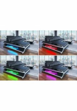 SOFA DREAMS Ecksofa Leder Napoli Schwarz-weiß -Wohn-esszimmer Verkäufe unnamed file 679