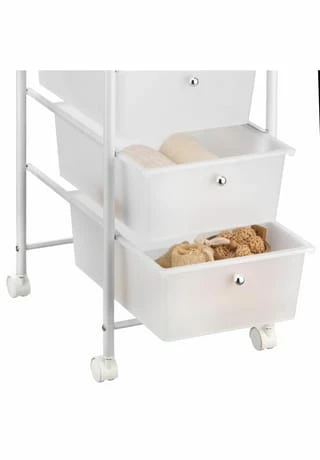 IDIMEX Rollcontainer Mit 5 Schubladen, Weiß GINA Gesamt: Breite 33cm, Höhe 94cm, Tiefe 39cm 3 IDIMEX Rollcontainer Mit 5 Schubladen, Weiß GINA Gesamt: Breite 33cm, Höhe 94cm, Tiefe 39cm – Bild 3