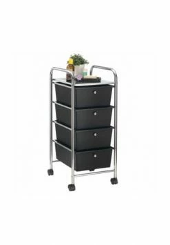 IDIMEX Rollcontainer Mit 4 Schubladen GINA Gesamt: Breite 33cm, Höhe 79cm, Tiefe 39cm