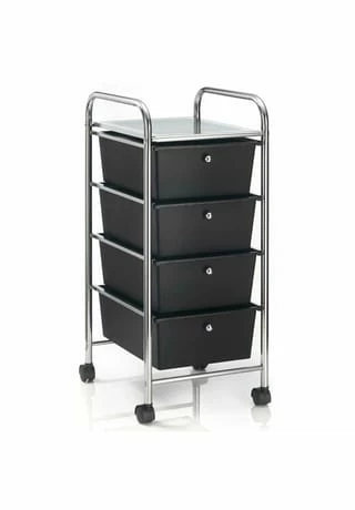 IDIMEX Rollcontainer Mit 4 Schubladen GINA Gesamt: Breite 33cm, Höhe 79cm, Tiefe 39cm 3 IDIMEX Rollcontainer Mit 4 Schubladen GINA Gesamt: Breite 33cm, Höhe 79cm, Tiefe 39cm – Bild 3
