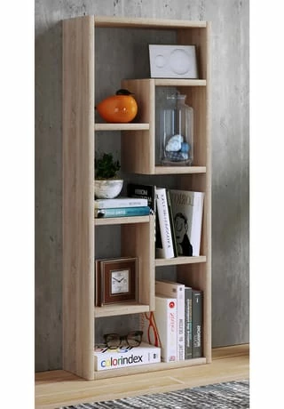 VCM. - My Home Holz Standregal Bücherregal Medienregal Aufbewahrung Raumteiler Deko Regal Vilo Gesamt: Breite 36cm, Höhe 92cm, Tiefe 15cm 2 VCM. - My Home Holz Standregal Bücherregal Medienregal Aufbewahrung Raumteiler Deko Regal Vilo Gesamt: Breite 36cm, Höhe 92cm, Tiefe 15cm – Bild 2