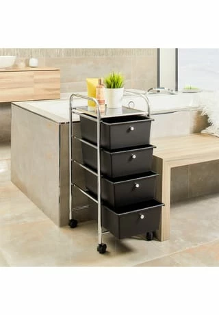 IDIMEX Rollcontainer Mit 4 Schubladen GINA Gesamt: Breite 33cm, Höhe 79cm, Tiefe 39cm 6 IDIMEX Rollcontainer Mit 4 Schubladen GINA Gesamt: Breite 33cm, Höhe 79cm, Tiefe 39cm – Bild 6