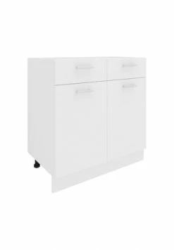 VCM. - My Home Küchenschrank Breite 80 Cm Schublade Unterschrank Küche Küchenmöbel Esilo Gesamt: Breite 60cm, Höhe 82cm, Tiefe 46cm