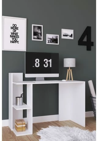 VCM. - My Office Holz Schreibtisch Computertisch Arbeitstisch Bürotisch Ablage Sinkas Gesamt: Breite 117cm, Höhe 85cm, Tiefe 50cm 3 VCM. - My Office Holz Schreibtisch Computertisch Arbeitstisch Bürotisch Ablage Sinkas Gesamt: Breite 117cm, Höhe 85cm, Tiefe 50cm – Bild 3