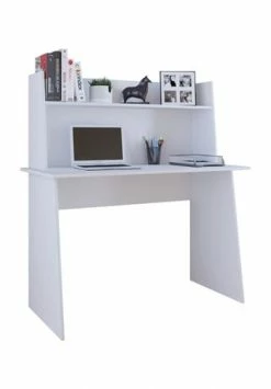 VCM. - My Office Holz Schreibtisch Büro Regal Hoher Computertisch Hoch Büroregal Masola Maxi A Gesamt: Breite 106cm, Höhe 50cm, Tiefe 26cm