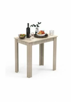 VCM. - My Home Holz Esstisch Küchentisch Tisch Esal 80 X 50 Cm Sonoma-Eiche