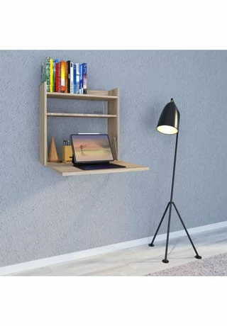 VCM. - My Office Holz Hänge Klapp Schreibtisch Wandschreibtisch Computertisch Ablage Dralis Gesamt: Breite 60cm, Höhe 60cm, Tiefe 20cm 4 VCM. - My Office Holz Hänge Klapp Schreibtisch Wandschreibtisch Computertisch Ablage Dralis Gesamt: Breite 60cm, Höhe 60cm, Tiefe 20cm – Bild 4