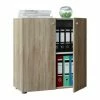 VCM. - My Office Büroschrank Bücher Ordner Aktenschrank Büromöbel Schrank Lona 2-fach Drehtüren Gesamt: Breite 70cm, Höhe 74cm, Tiefe 40cm