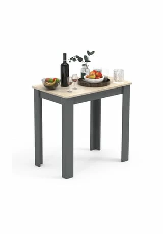 VCM. - My Home Holz Esstisch Küchentisch Tisch Esal 80 X 50 Cm Anthrazit / Honig-Eiche 1 VCM. - My Home Holz Esstisch Küchentisch Tisch Esal 80 X 50 Cm Anthrazit / Honig-Eiche